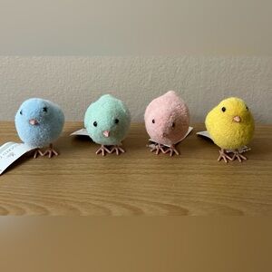 Set of 4 Target Spritz Flocked Chicks